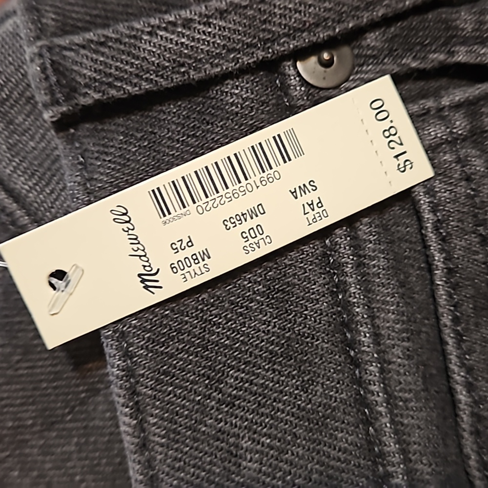 NWT Madewell 10" High-Rise Skinny Black Jeans - Picture 11 of 12